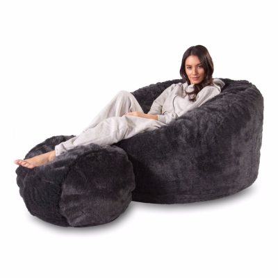 مبل شنی زیرپایه دار خزمشکی